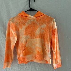 Freshman Orange and Cream Tie-Dye Women's Sweater